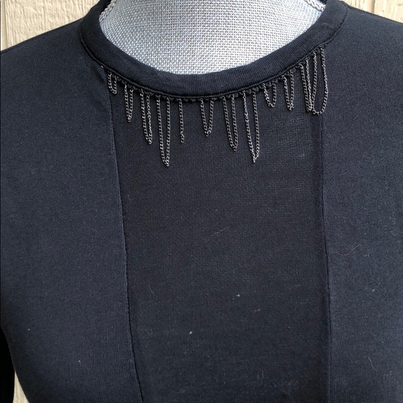 Zara long sleeve top with chain detail SZ M - Picture 2 of 4